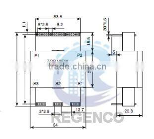 EE-58-2 3000W Planar Transformer, High Quality
