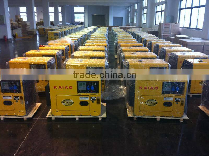 Air-cooled diesel generator/small portable generator KAIAO KDE6700T