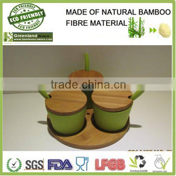 Eco-friendly bamboo fiber 3 pieces food container