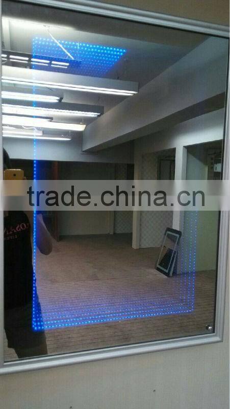 Moden Design CE IP44 3D Bathroom Fancy LED Lighted Infinity Mirror