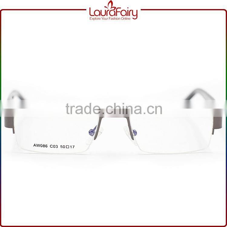 Laura Fairy 2016 Popular Designer Stainless Steel Eyeglass Optical Frames For Men