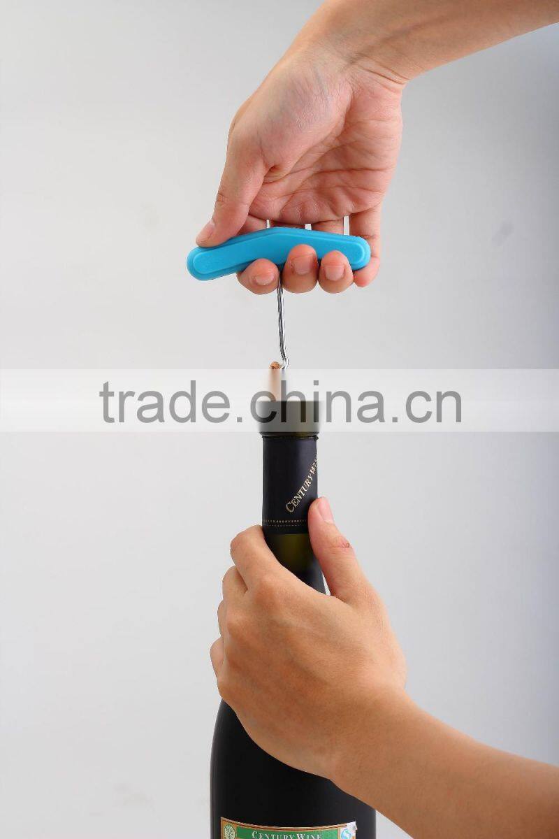 S/S+ABS 11.5*9.4*1 Colorful kitchen small red wine opener