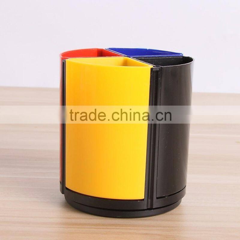 Office & school supplies colourful plastic pencil cup pen holder