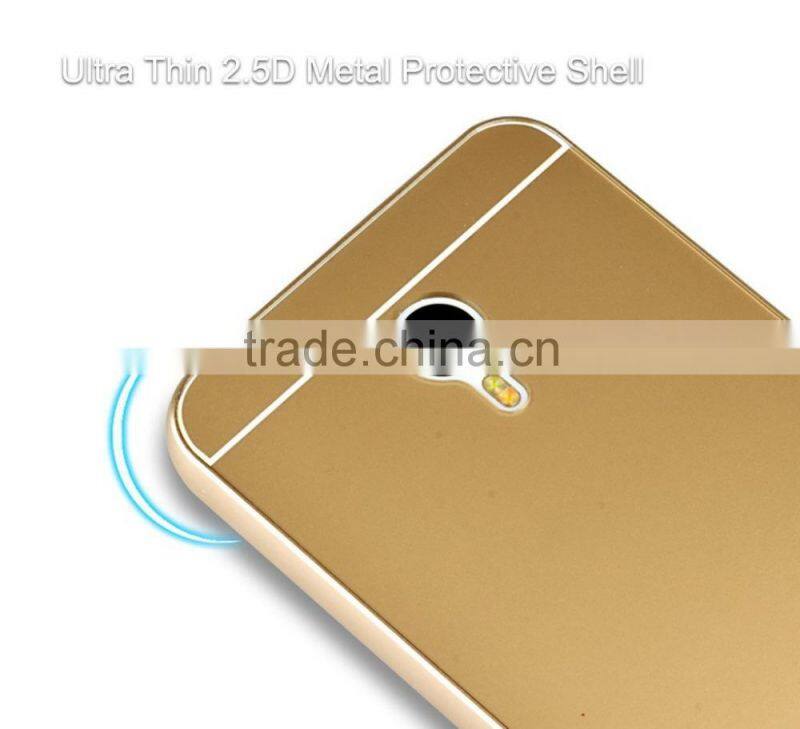 Keno Stylish Ultra Thin Lightweight Shockproof CNC Aluminum Metal Bumper Frame with Hard PC Back Case Cover for Meizu M2 Note