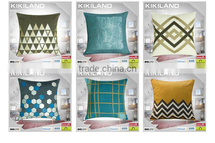 Plush linen fabric painting designs cushion cover