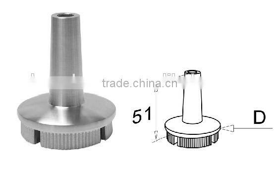 stainless pipe fitting handrail connector--wood handrail connector