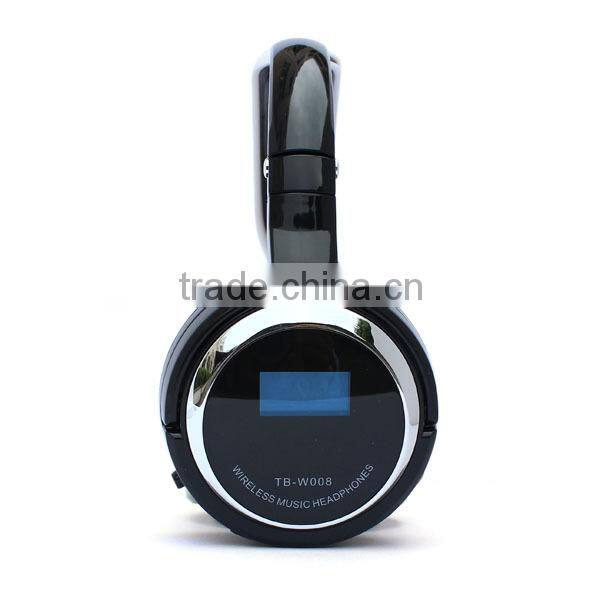 hot new products for 2014 wireless headphones support tf card with FM radio free samples