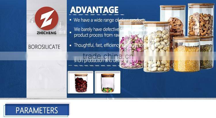 clear pyrex glass cookie jar