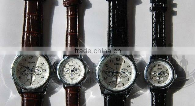 Three eye six stitches fashionable couple watches