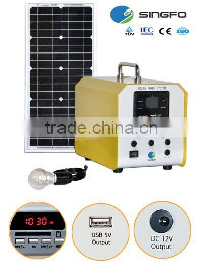 Home Application 30W solar power system