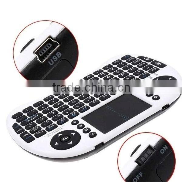 TOPLEO Mini Qwerty Keyboard I8 I8 2.4Ghz Wireless Mini Keyboard for Android TV Box