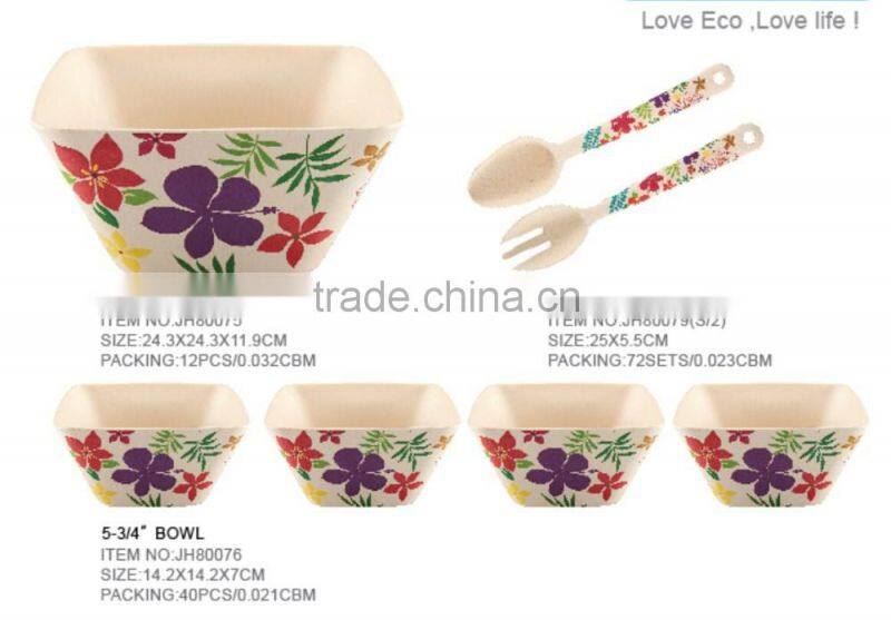 bio-degradable rectangle salad bowls
