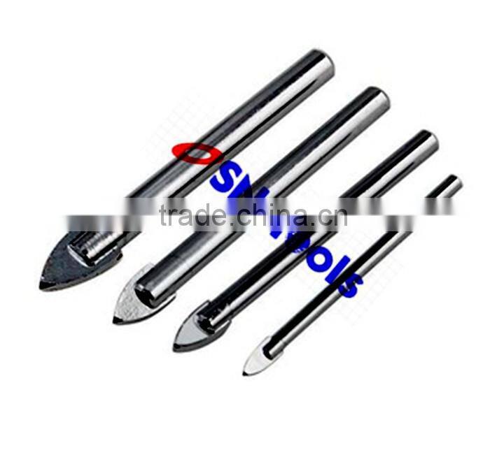 Tungsten carbide Easy and quick chip removal glass drill bit