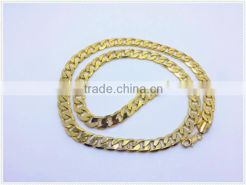 2016 Hot Sale Fashion Jewelry High Quality Gold Plated Chain Necklace