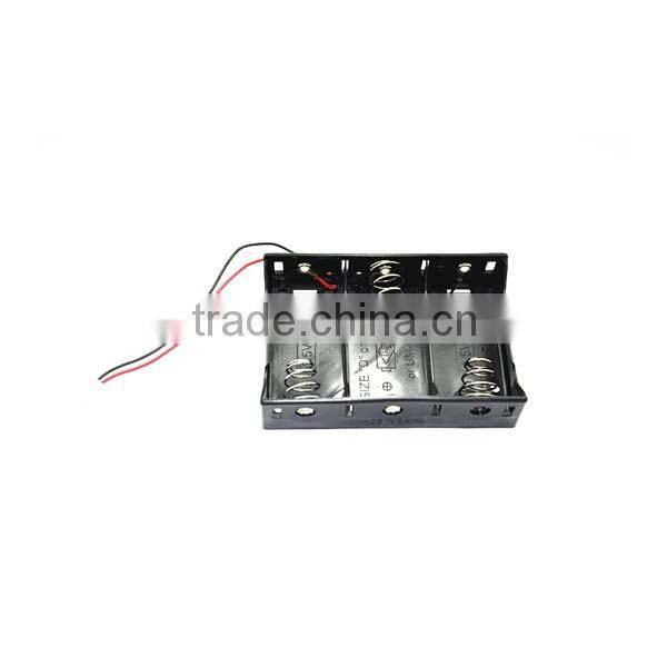 3 x D Size Cell Battery Batteries Holder Box 4.5V Case With Wire Lead