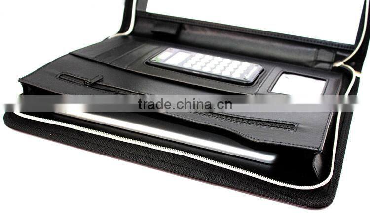 13006 2015 New a4 PU leather business portfolio for interview factory price
