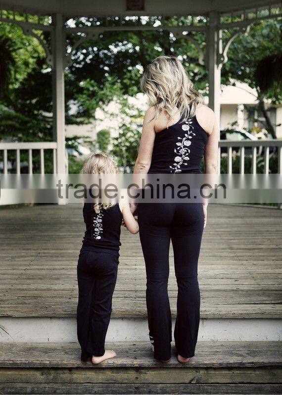 2015 Wholesale custom family clothing set/family matching clothing/family clothing