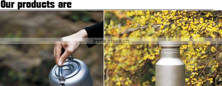 Custom Outdoor Titanium Sports Drinking Water Bottle For Camping