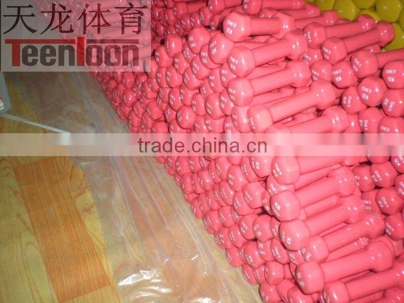 vinyl dipping hex dumbbell