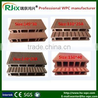 Durable composite decking solid with tongue and groove composite decking