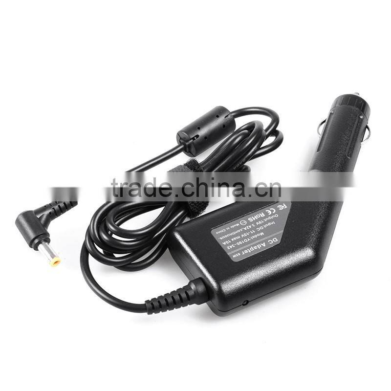 Car Power Charger Output 19V 3.42A 100% Compatible Laptop with DC Tip Size 5.5*2.5 Power Charging