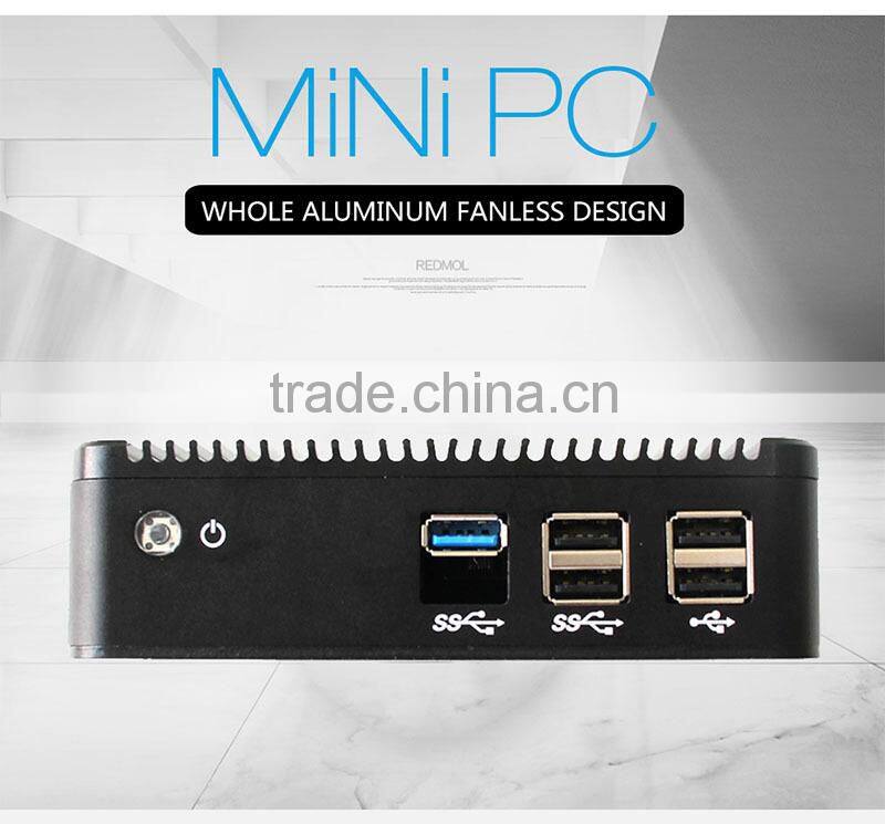 New Fanless Mini PC Cerelon J1800 Dual Core 2.41GHz 2G RAM 16G SSD Support WIN 7 Linux OS