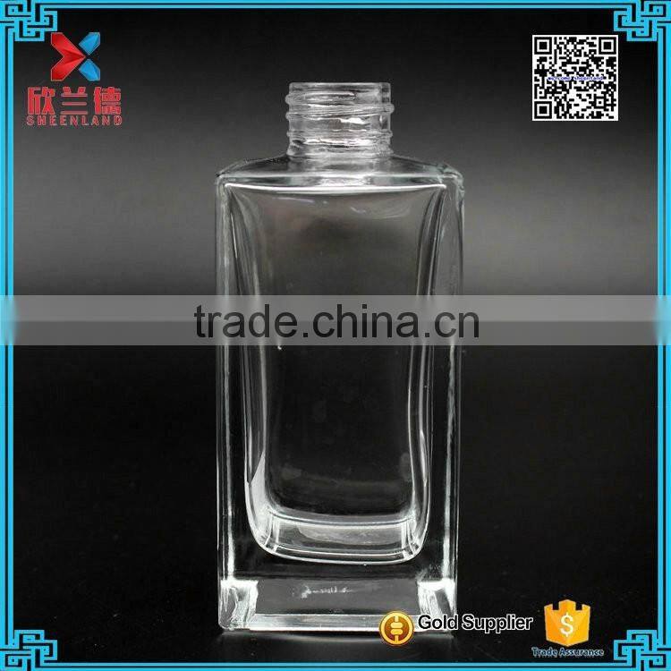 glass diffuser bottle 200ml rectangle shape best quality glass bottle reed sticks