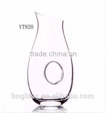 Hotel supplies wine set glass wine decanter with handle