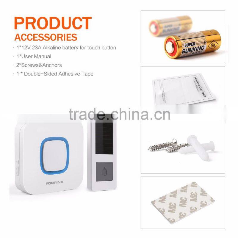 Digital Wireless Doorbell 300M Remote Control Door Bell Chimes for 110V - 220V US/UK/AU/EU Plug Timbre Wireless Doorbell 2016