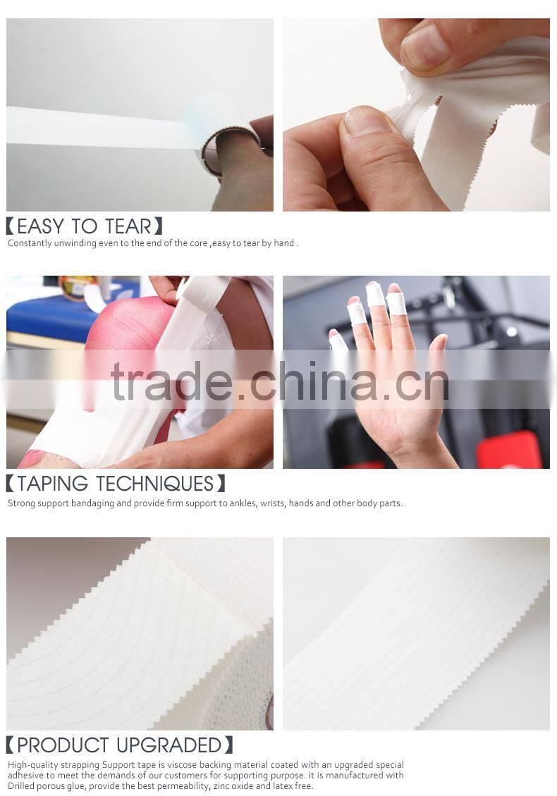 High Quality Breathable Strong Adhesive Waterproof Medical Cotton Rigid Tape Athletic Tape