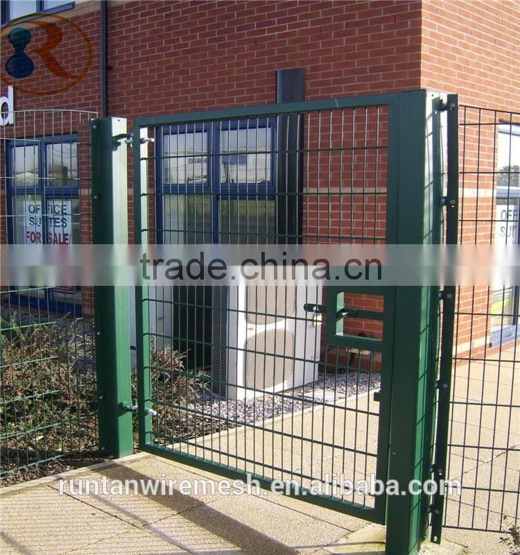 Double wire mesh fence/Pvc coated twin wire 868 fence panel/green or black color twin wire Sport Mesh Fence ( Manufacturer )
