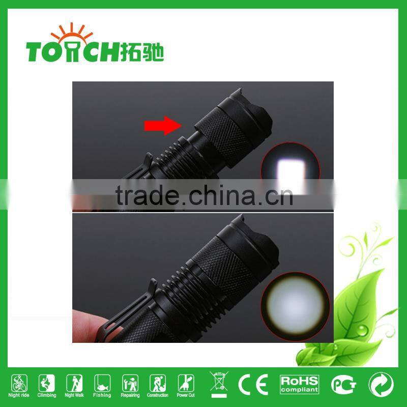 Rechargeable High power led flashlight 3w XPE recharge led flashlights