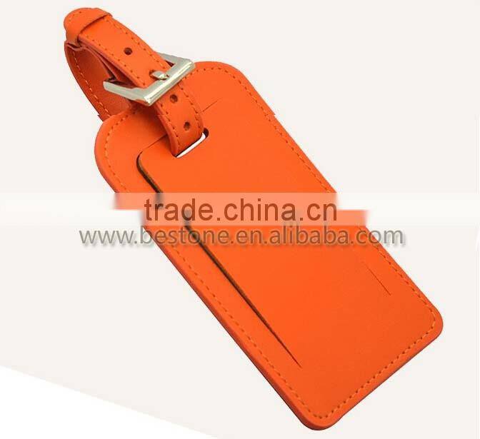 Customized Wholesale Travel Leather Luggage Tag