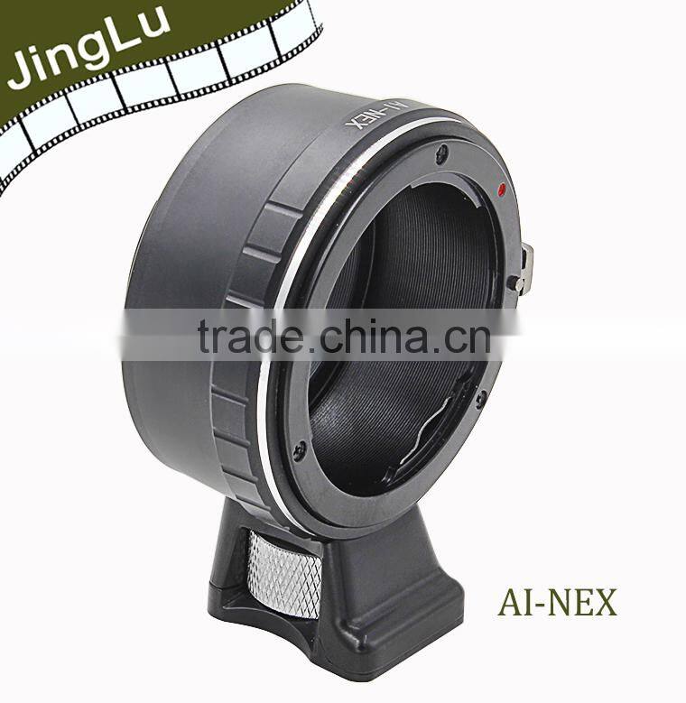 2015 new lens adapter with tripod for Nik AI mount lens to NEX body camera