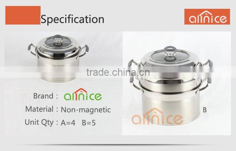 American style whole Multi-ply Stainless Cookware - Steamer Pot Series Stock Pot Steamer Pasta Cooker