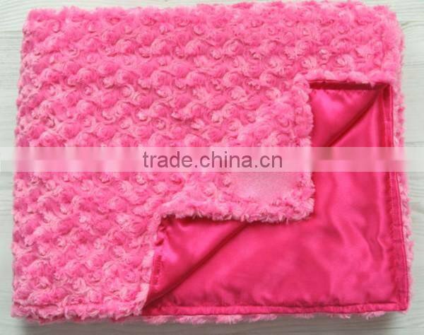 100% polyester Satin Rose Fabric For Wedding Decoration