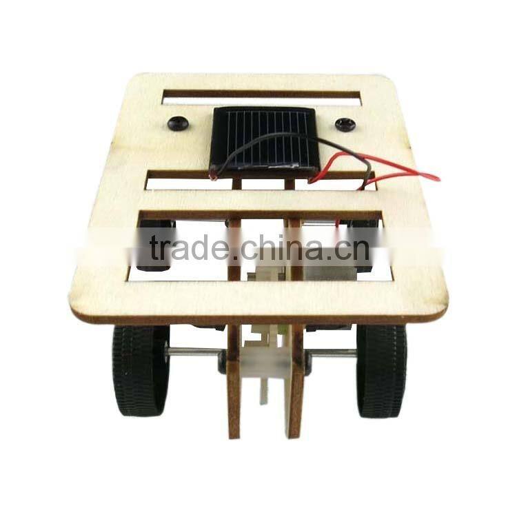 solar powered Wooden product children toys car