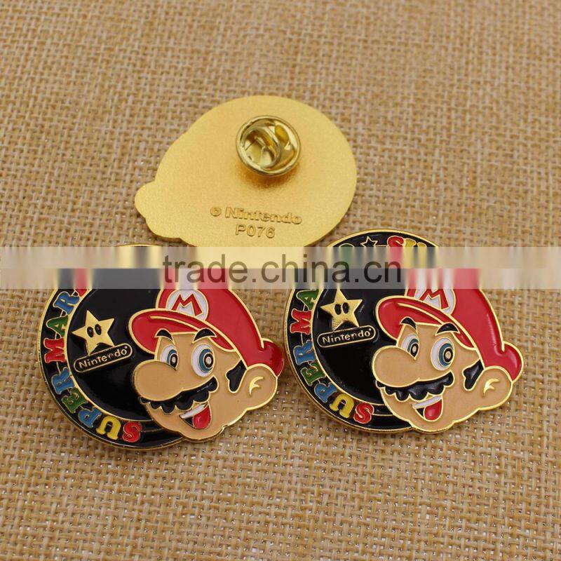 Custom Soft Enamel Super Mario Pin Badge