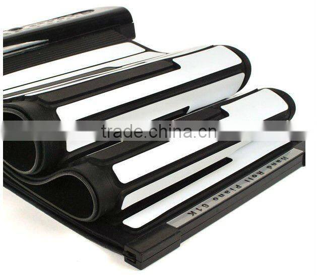 Musical instrument 88 keys roll up piano/foldable piano keyboard/flexible keyboard piano