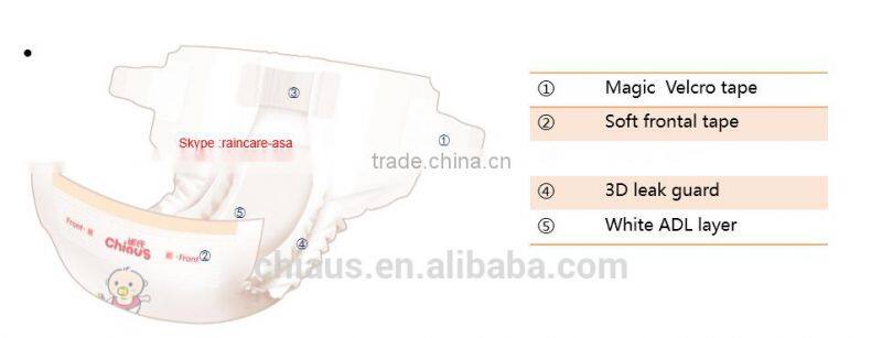 Chiaus new disposable baby diapers china manufacturer