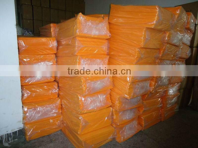 Orange super absorbent all purpose cloth (100%viscose, needle punched)