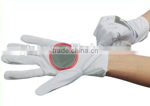 white guard gloves
