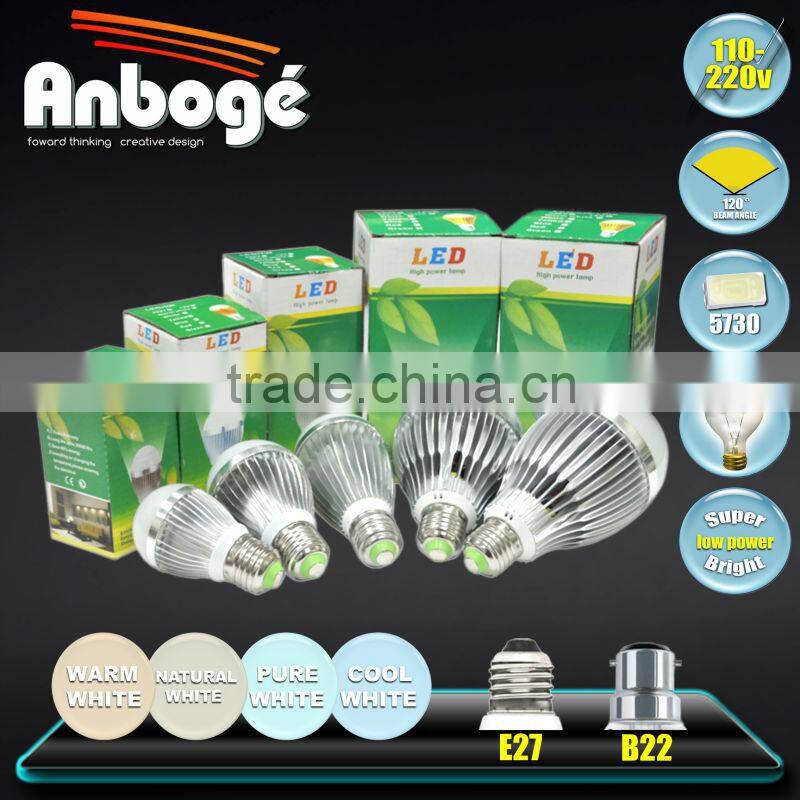 Hot sale new A60 3w 5w 7w 9w 12w e27 led bulb