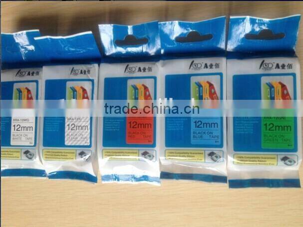 EZ Label Printer Tape Cartridge XR-18X1 Black on Clear be used for casio printer KL-780 KL-60