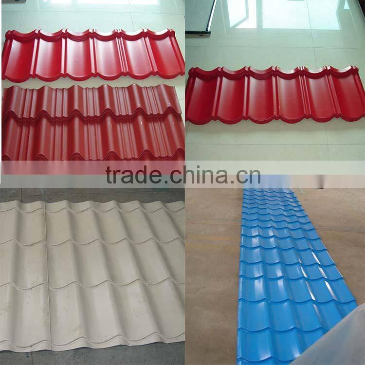 High quality color coated corrugated steel tile for roof and wall