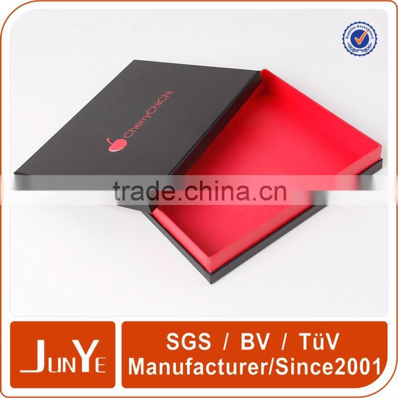 Flat paperboard 2 pcs box with lid scarf packaging box