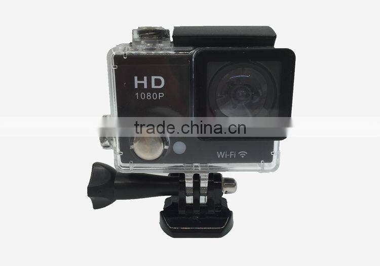 Factory Supply New Arrival Private Housing Full HD1080P 2.0inch Wrist Control Waterproof 30m Wifi Car Mini DV Sport Camera