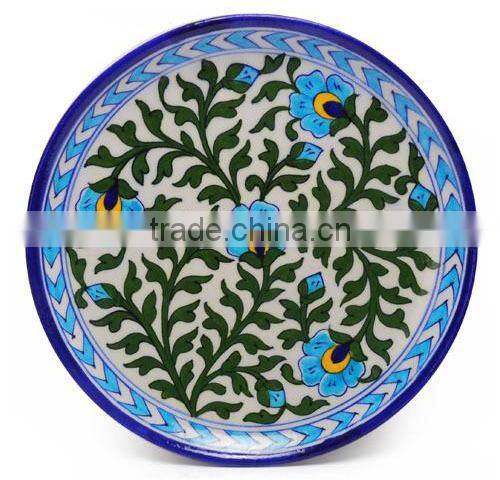 Indian Blue Pottery Kitchen Dishes / Plates