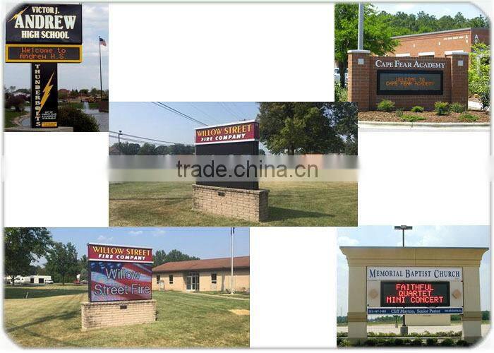 16X64 pixel led high clear SMD scrolling text multi-languages programmable led sign