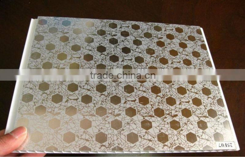 hot metal foiled pvc ceiling panel